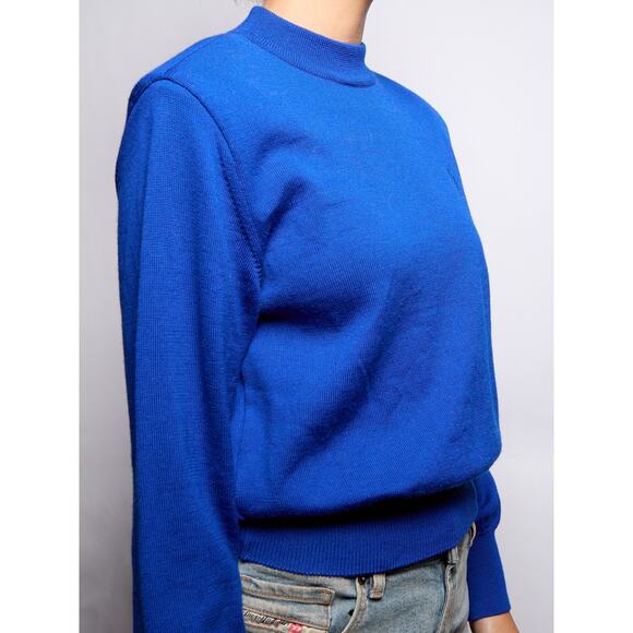 YSL Blue Logo Wool Sweater - Picture 3 of 4